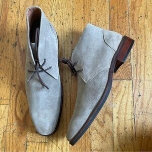 Mens Vintage Foundry Leather Taupe  Chukka Boots Size 9